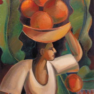 Woman with Mangos IV