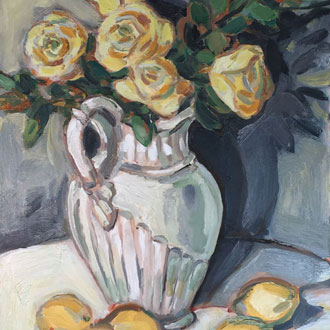 Yellow Roses with Lemons I